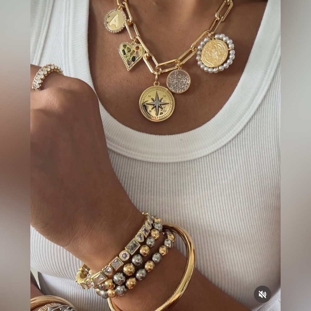 Tori Bradburry 18k Gold Filled Charm Necklace